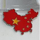 批发中国地图立体车贴 3D汽车金属车贴 立体金属车贴改装车贴