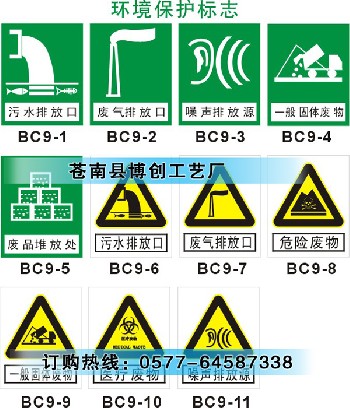 环境保护安全标志牌、反光标牌、搪瓷标牌、PVC塑料标牌、夜光标牌